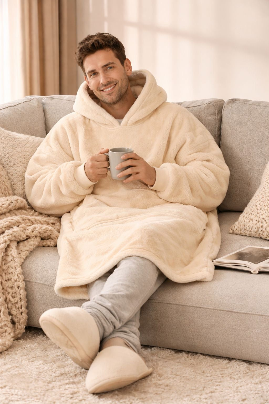 Winterhugs Buttercream Wearable Blanket