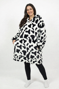Winterhugs CowPrint Cozy Hoodie
